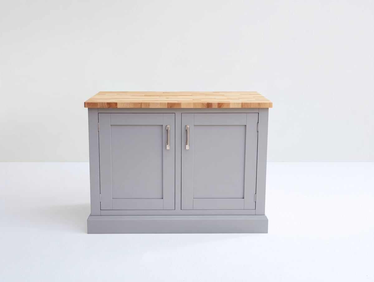 Credenza - legno-metallo - 105 x 45 x 85 cm - grigio-legno naturale - stile moderno