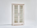 Vetrina - Legno-Vetro-Metallo - 105 x 40 x 188 cm - Legno chiaro - Stile classico